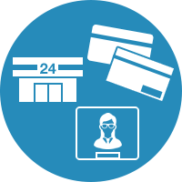 クレジットカード、コンビニ、窓口決済のイメージ